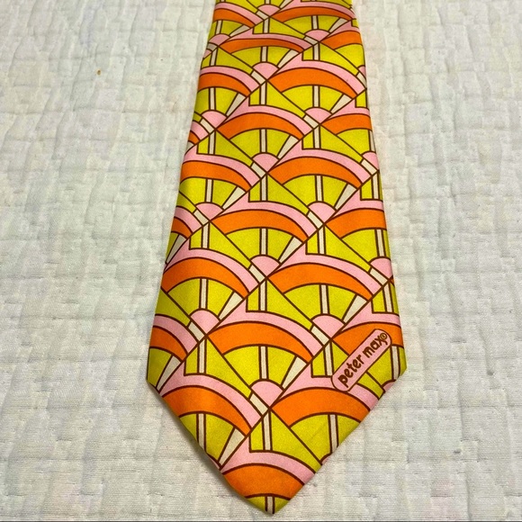 Peter Max Original 70’s Pop Art Men’s Necktie Beautiful Design Great Gra… - Picture 3 of 6